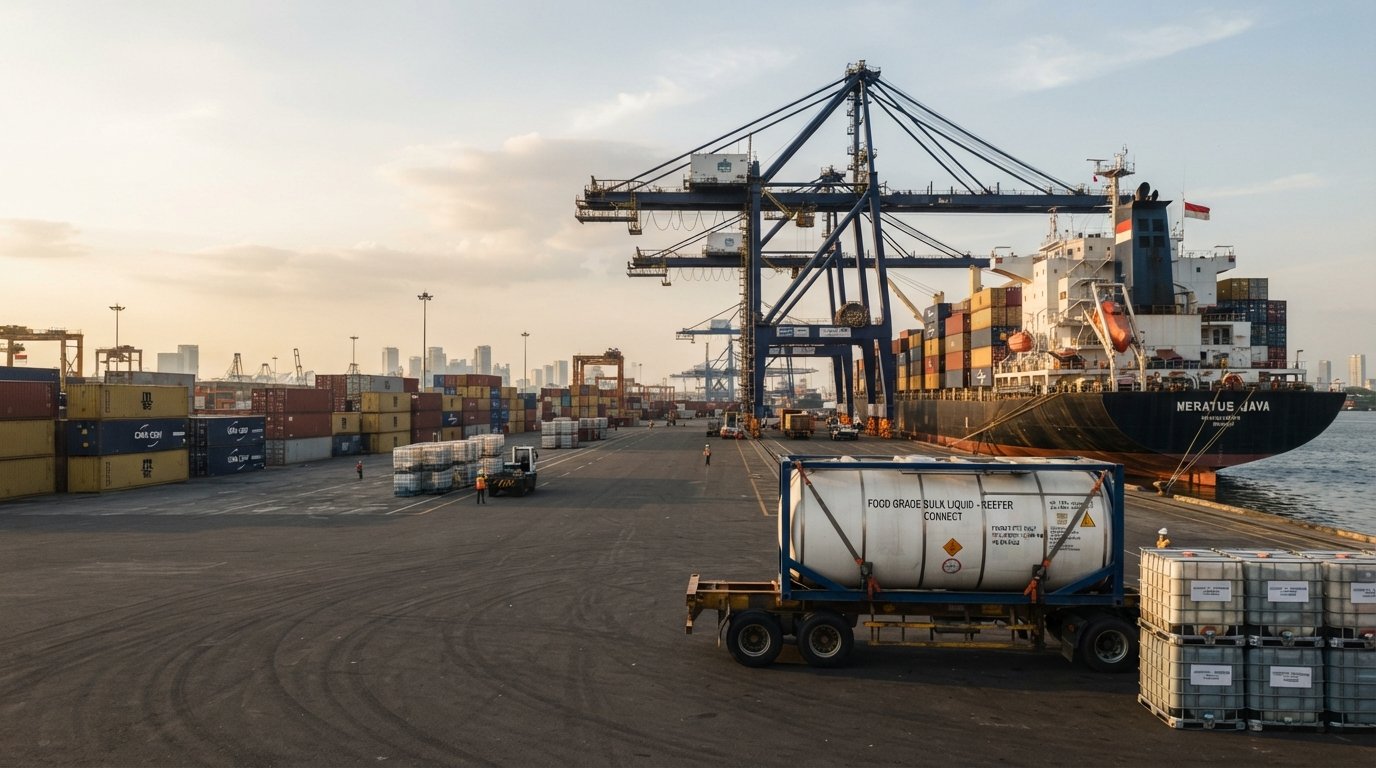 International coconut oil export logistics