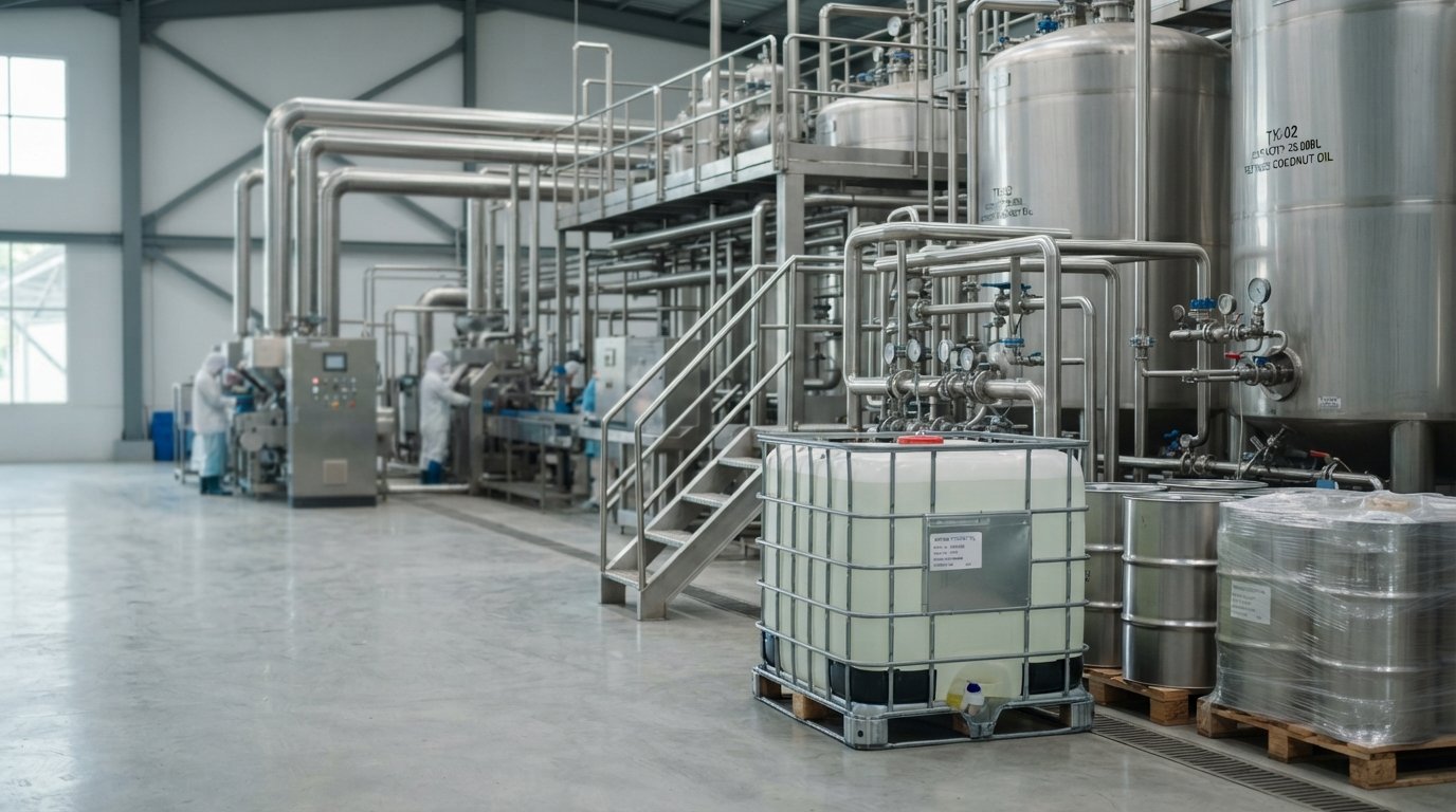 Industrial coconut oil supply